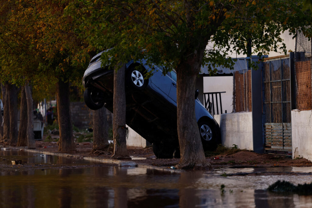 Spanish floods kill 95 as year of rain falls in a day in Valencia