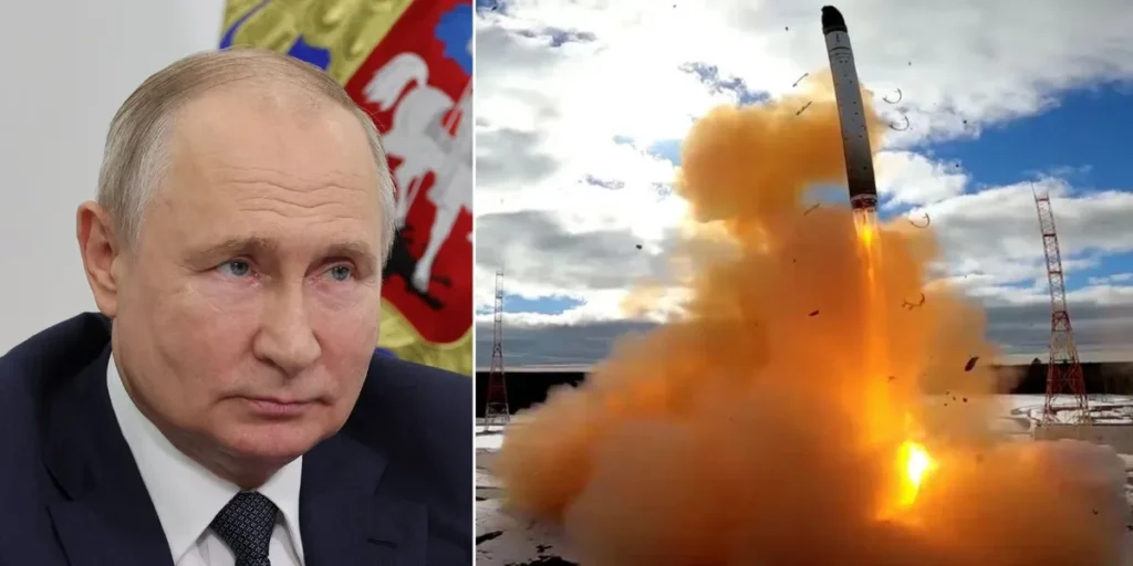 Russia puts 'Satan II' nuclear missile 'on combat duty' with each one capable of carrying 10 warheads