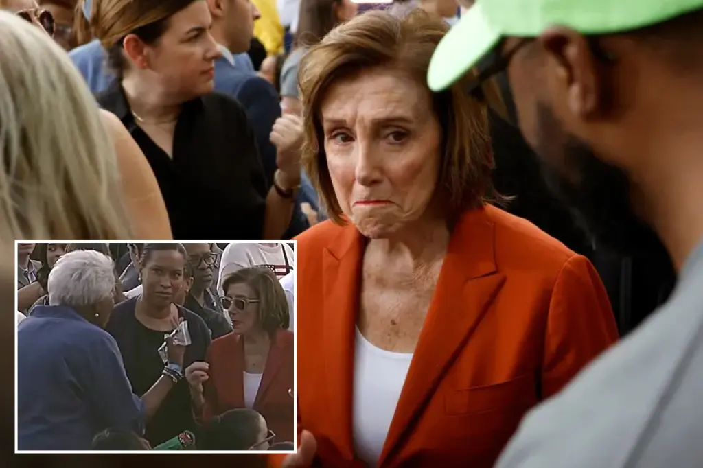 Gloomy Nancy Pelosi ducks questions on swapping out Biden for Harris, gets heated with Donna Brazile at VP concession speech