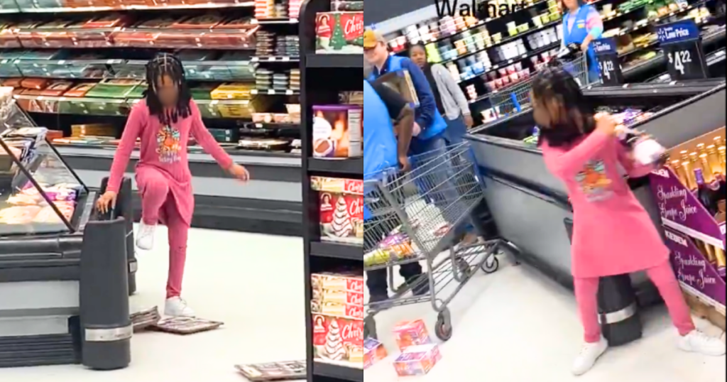 Wild Child Wreaks Havoc in Walmart as Viral Clip Shows Parents Missing