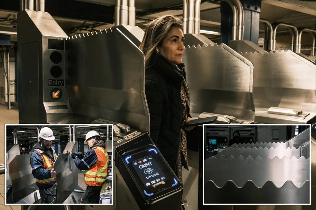 MTA installs spikes at NYC subway station to deter fare evaders but straphangers skeptical it will work: ‘Waste of money’