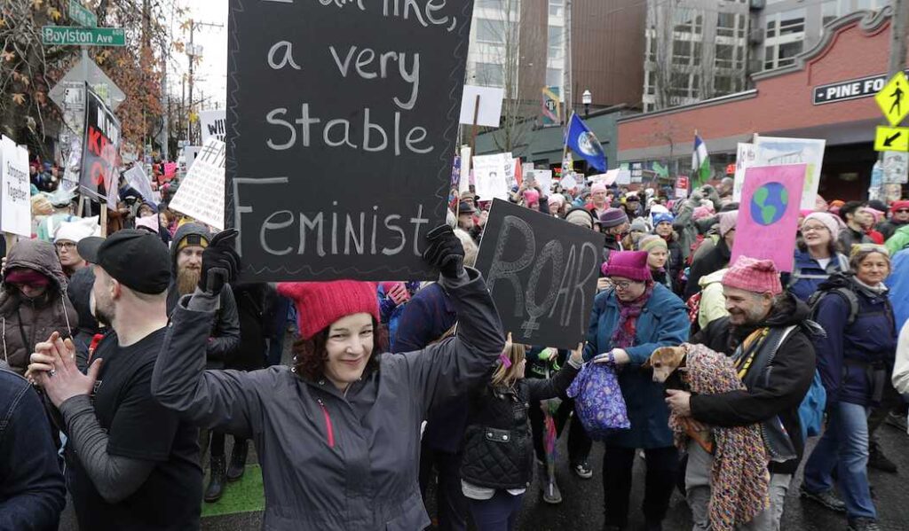 Hordes of Miserable Liberal White Women Storm DC to Whine About Trump's Return