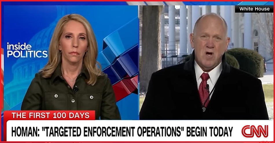 Dana Bash Pretends to be Confused About Tom Homan Deportation Operation