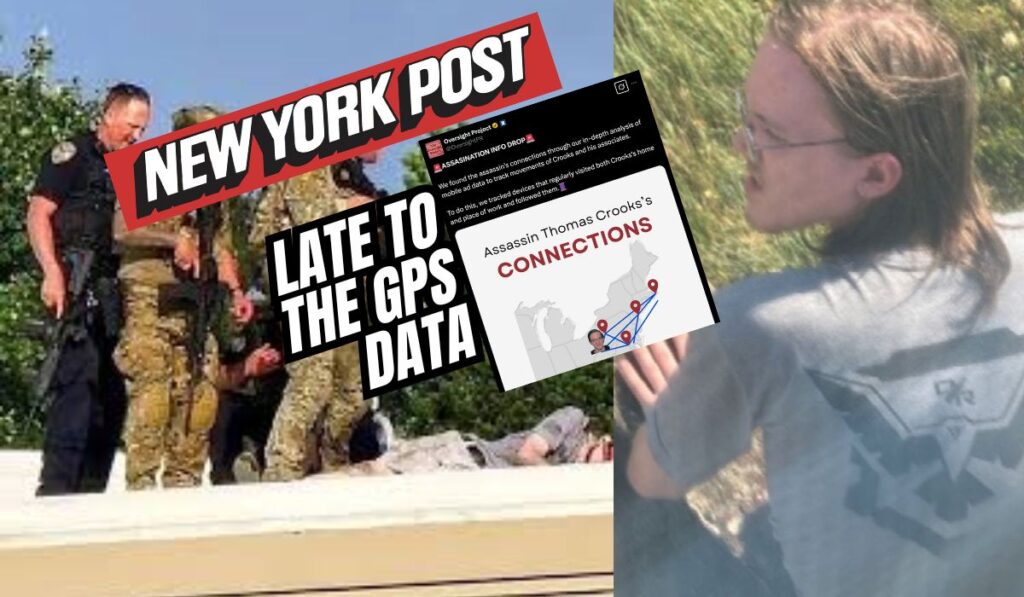 NYPost: Thomas Crooks May Have Had Accomplice, FBI Stonewalling — Ignores Obvious Evidence from July of Accomplices, FBI Lies, Possible FBI Involvement