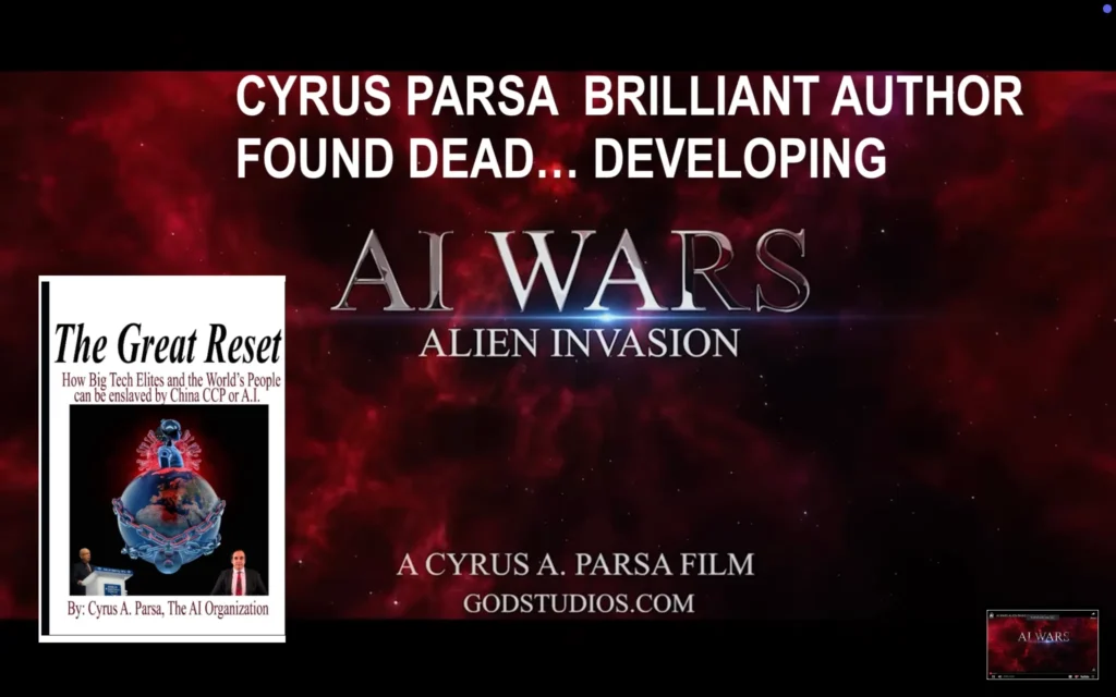 CYRUS PARSA: BRILLIANT AUTHOR FOUND DEAD