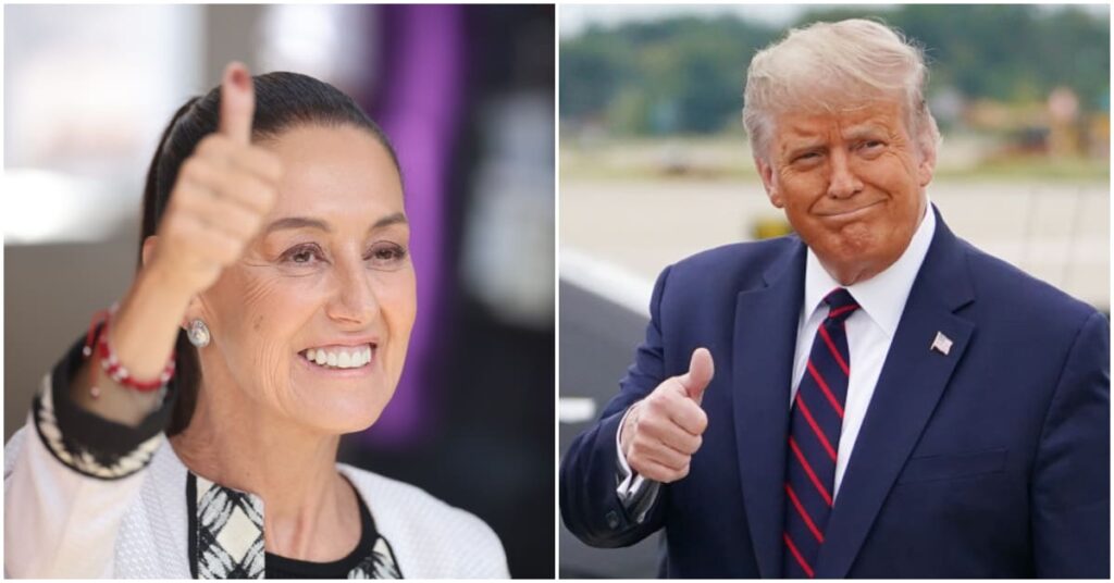 Mexican president quickly announces that Trump’s tariffs are indeed motivating her to play ball with him