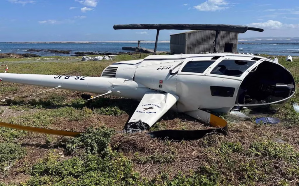South Africa - Penguin in passenger seat causes helicopter crash in South Africa