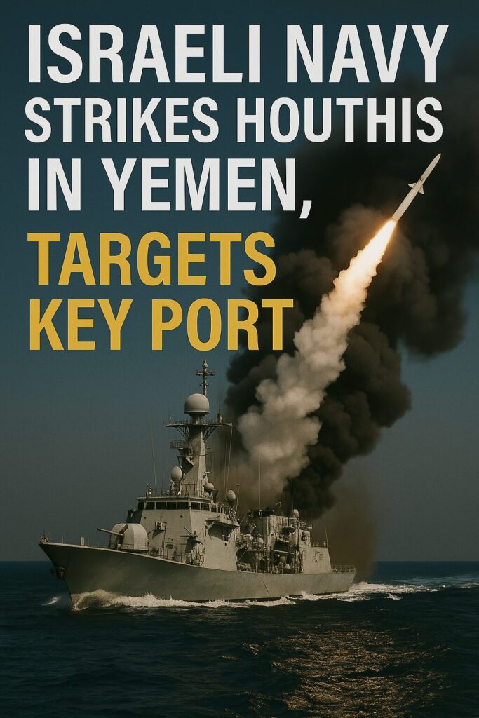 Israeli Navy strikes Houthis in Yemen, targets key port