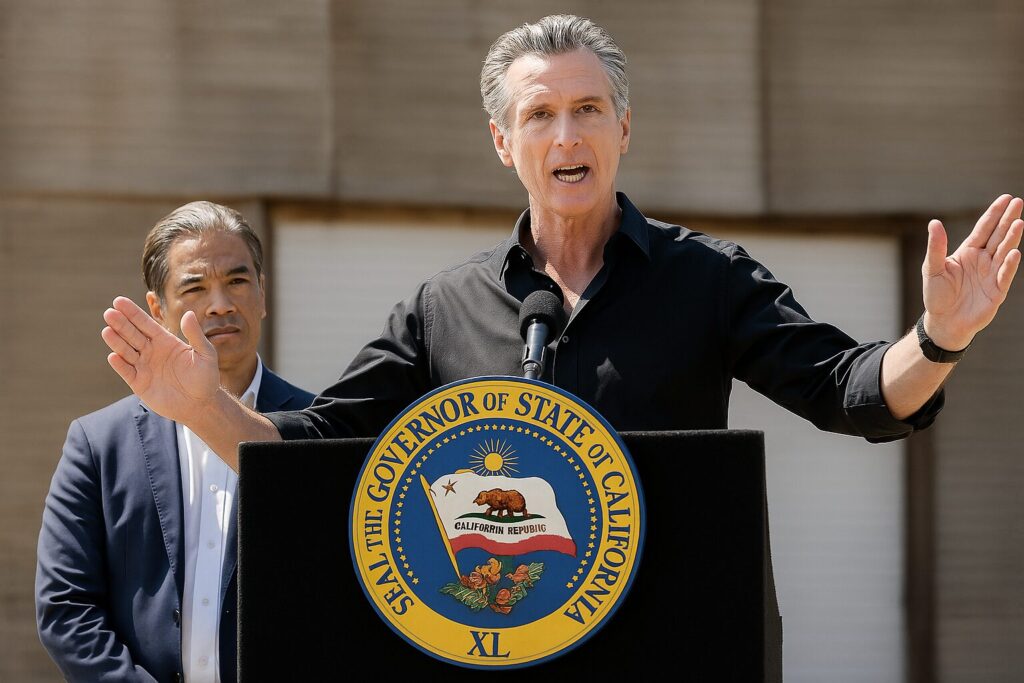 Newsom: Enforcing Immigration Laws “Illegal.” Calif. Senator Wants to Prohibit Masking of Federal Agents.