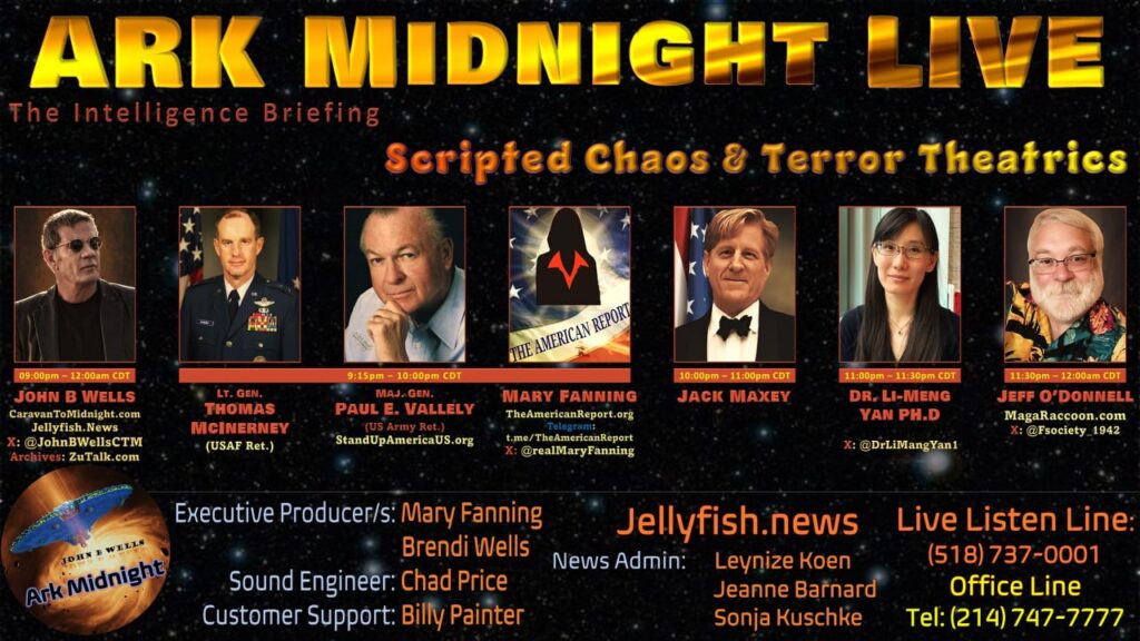 07 June 2025 : Ark Midnight Tonight - The Intelligence Briefing /Scripted Chaos & Terror Theatrics