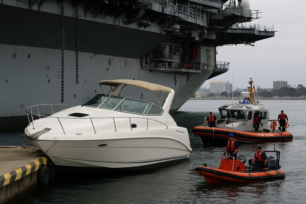 Captain Of Private Boat Arrested After Running Into USS Midway