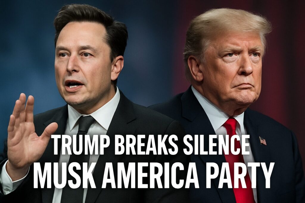 President Trump Breaks His Silence On Elon Musk Starting Third Party