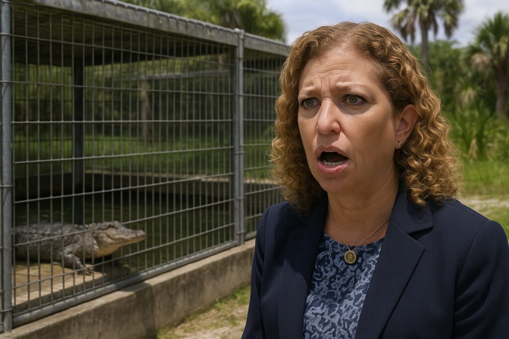 The Internet Is Laughing at Debbie Wasserman Schultz and Her 'Alligator Alcatraz'