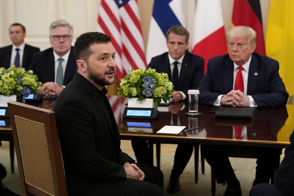 As Russia Bombs Ukraine, Zelensky Pleads for Help, But Only Trump Pushes for Peace