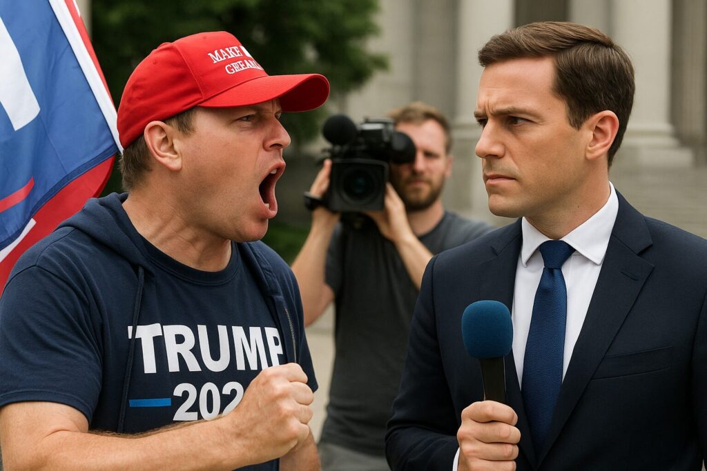 Alex Stein Crashes MSNBC Live Broadcast With Savage Two-Word Chant