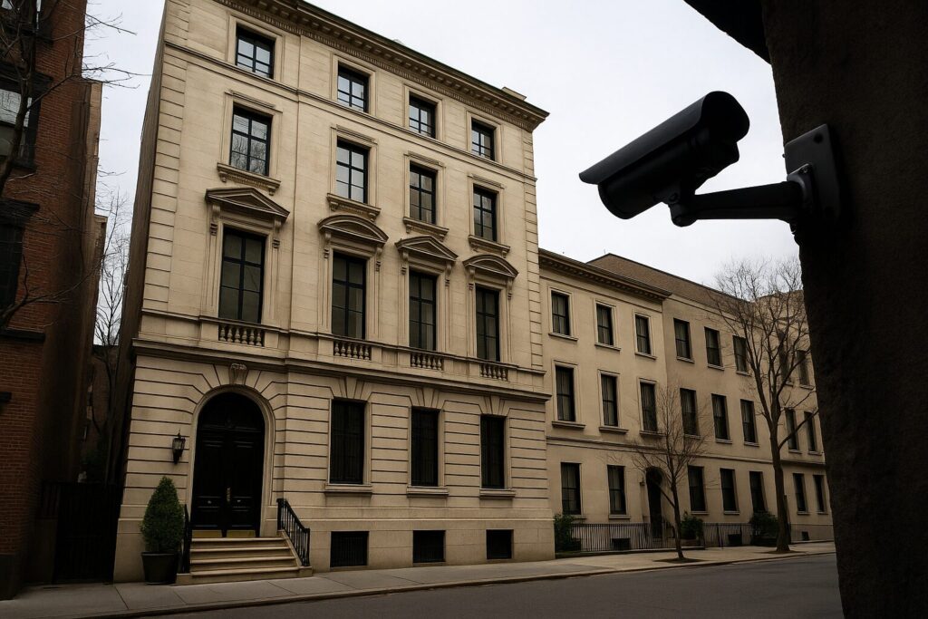 NY Times features detailed tour of Epstein’s creepy 7-story NYC mansion, including camera placements