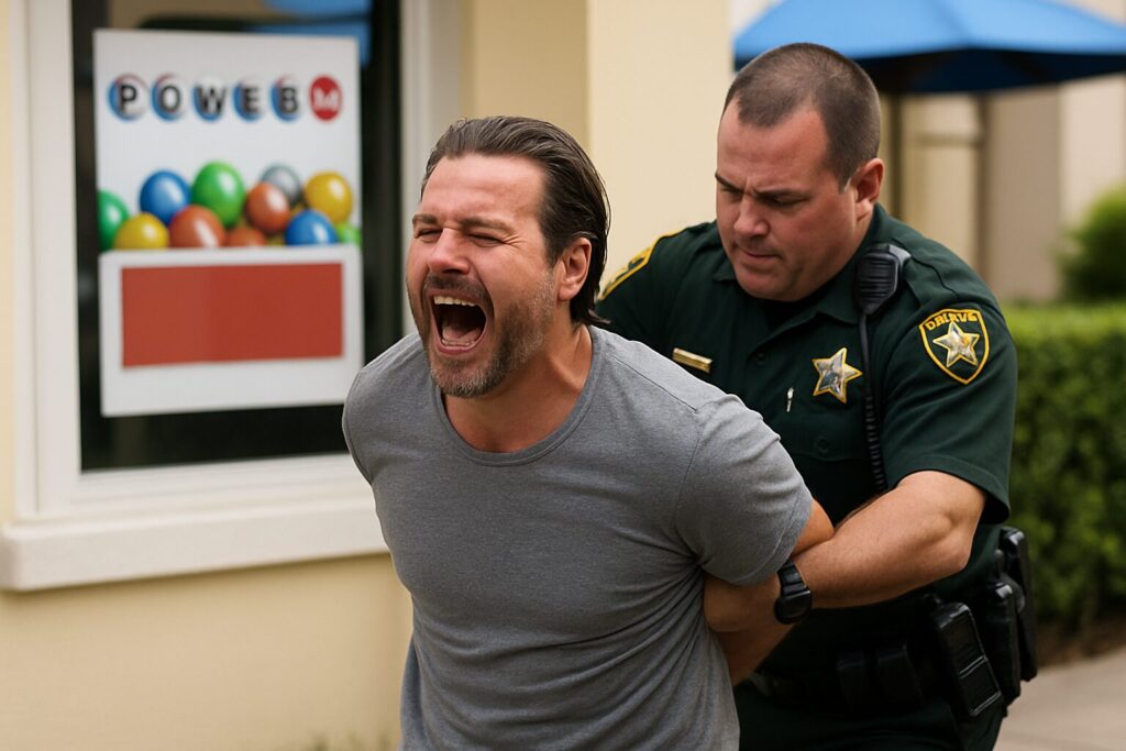 Powerball winner, celebrating $167 MILLION windfall, ends up tackled, arrested after allegedly kicking Fla deputy in the face