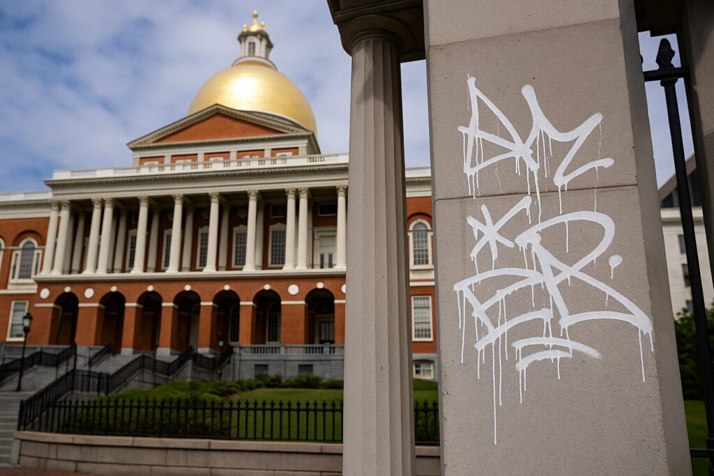 Pro-Hamas Protester Vandalizes State House, MIT and Now They Mention the IEDs on Boston Commons