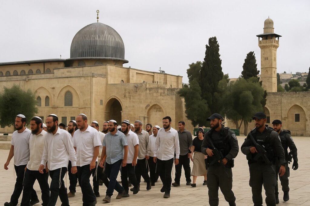 Settlers raid Al-Aqsa amid surging violence in occupied West Bank
