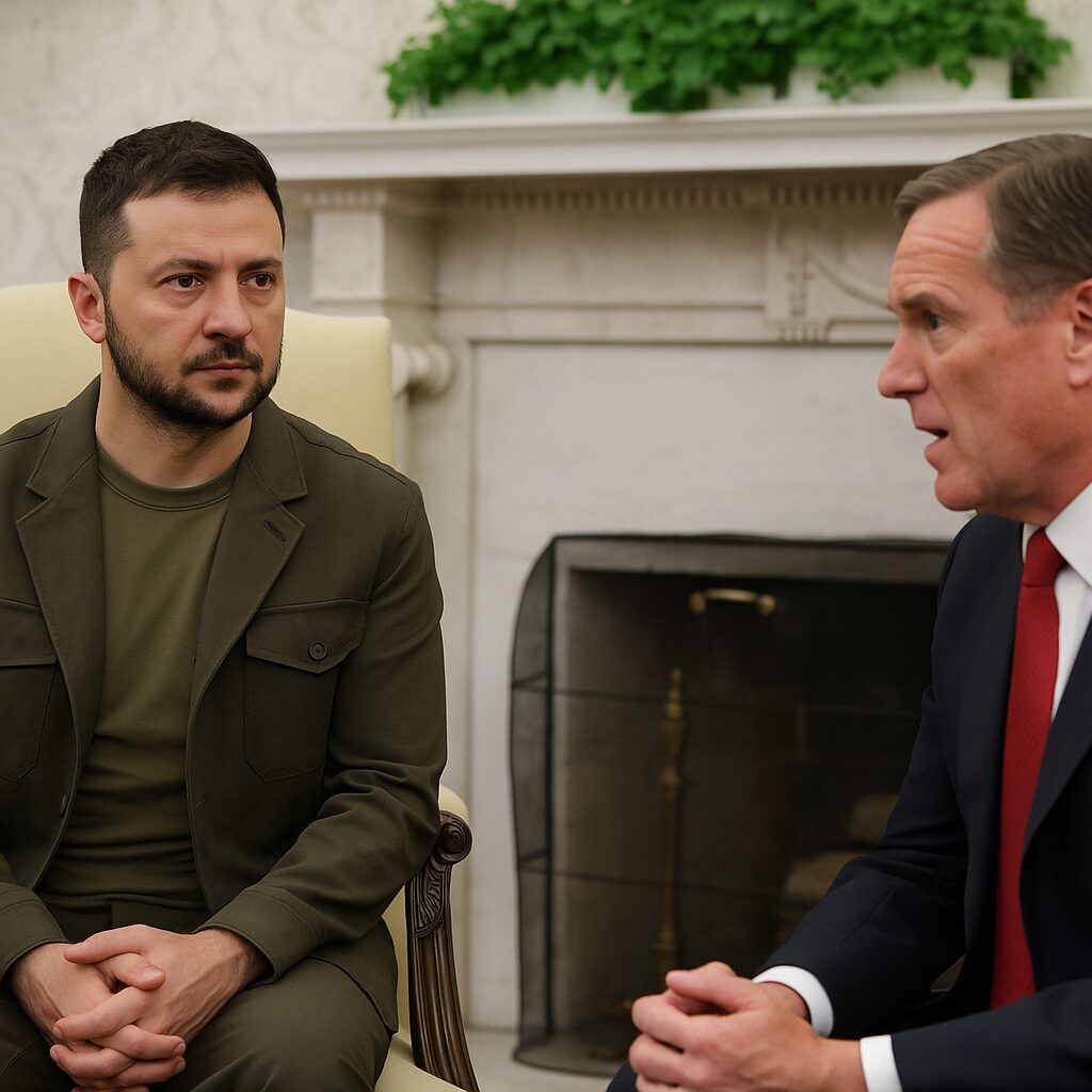 Zelenskyy wears t-shirt during meeting with top Trump official