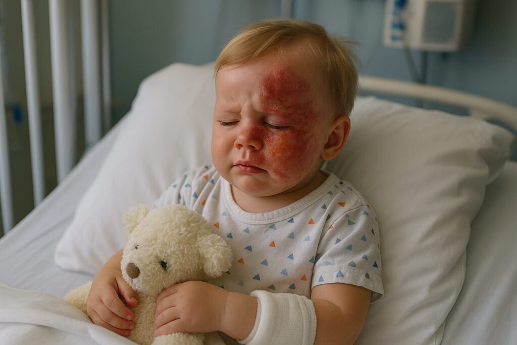 ‘Monster!’ Migrant burns random baby with scalding hot coffee after being denied visa