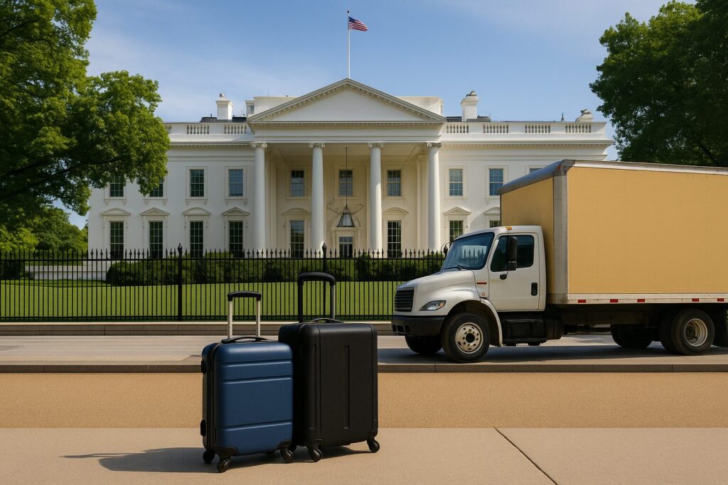 Barron Trump moves in to the White House