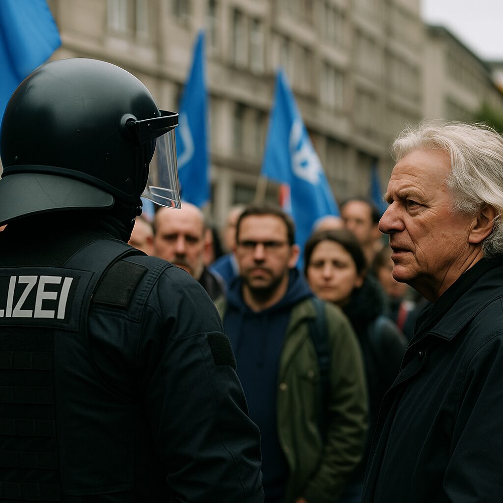 German police disperse protest against militarization (VIDEOS)