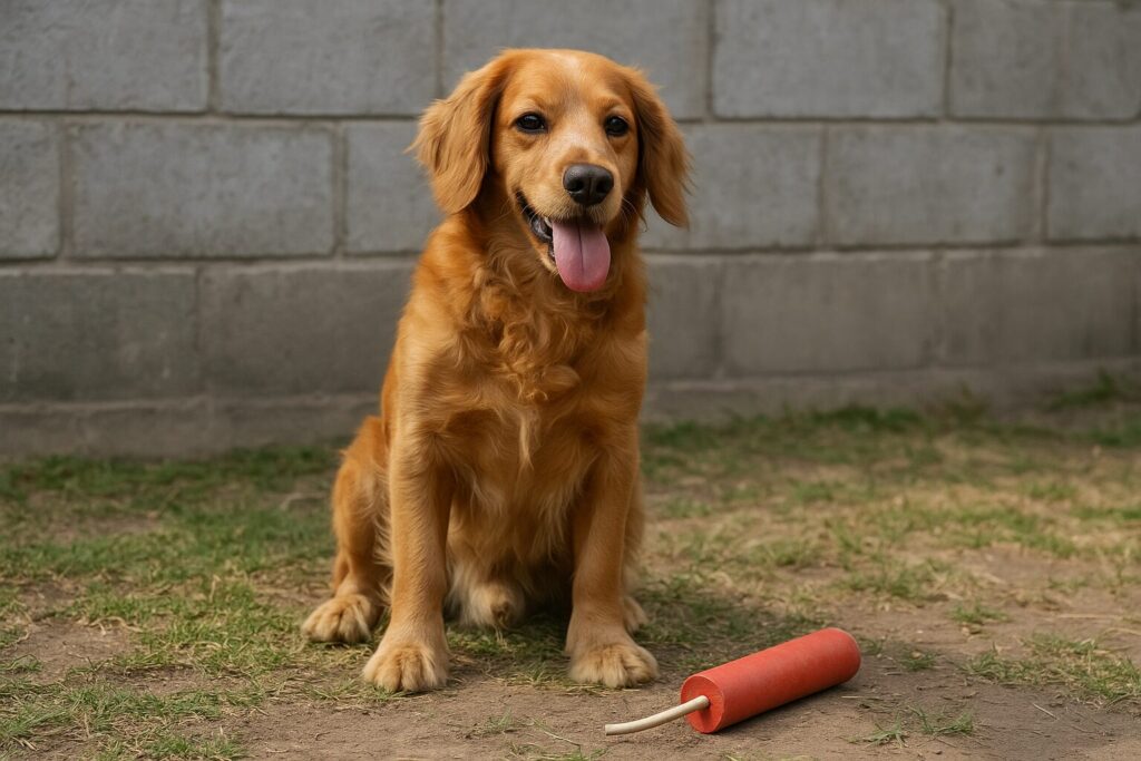 Hero dog extinguishes lit stick of dynamite tossed into journalist’s yard: ‘Saved our lives’