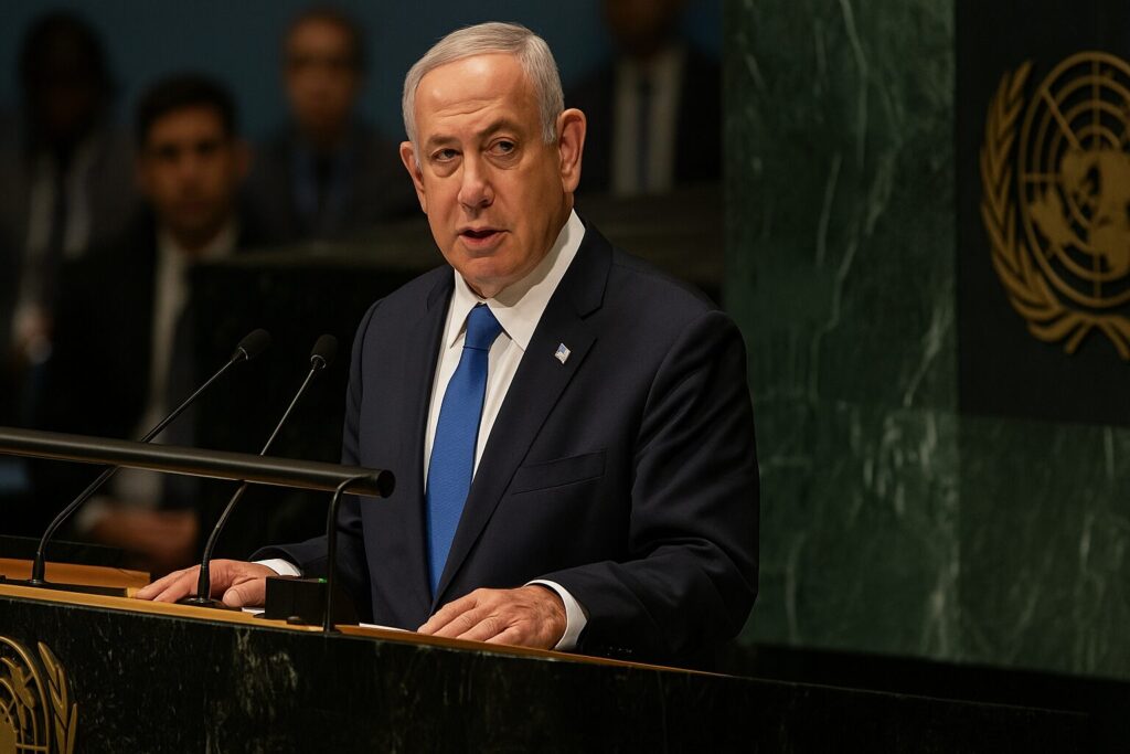 Netanyahu tells U.N. that war will continue amid global backlash