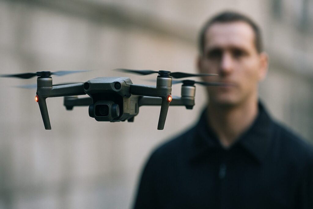 Smart mini-drones as deadly weapons targeting neck on impact