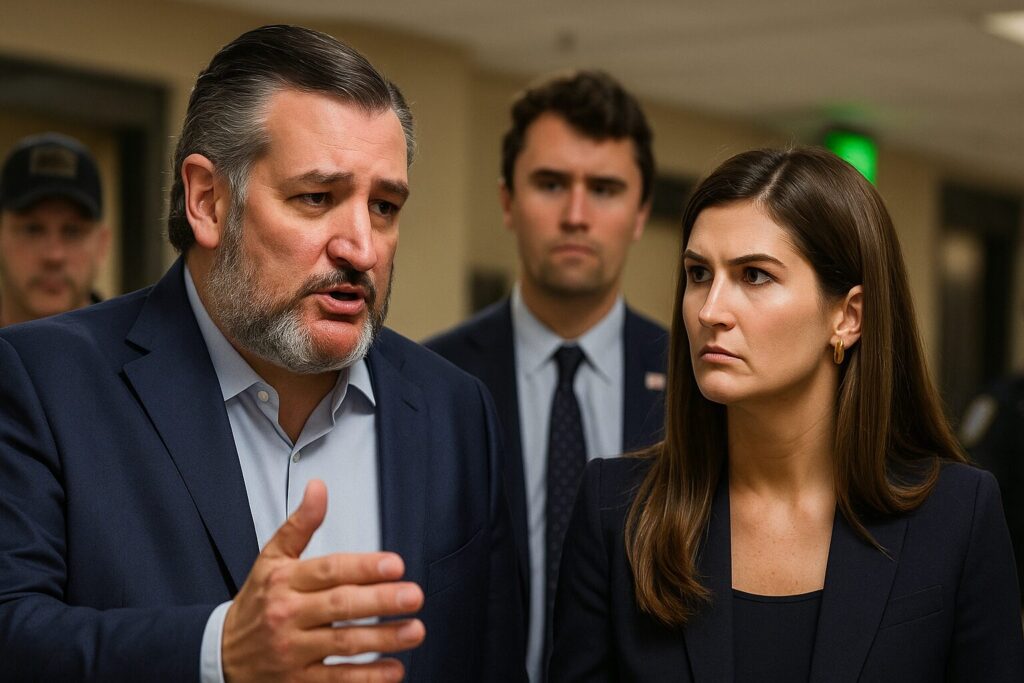 Ted Cruz, CNN confrontation, Charlie Kirk, Murder claim, Political motive, Media clash, Left-wing activism, Kaitlan Collins, Shooting suspect, Law enforcement,