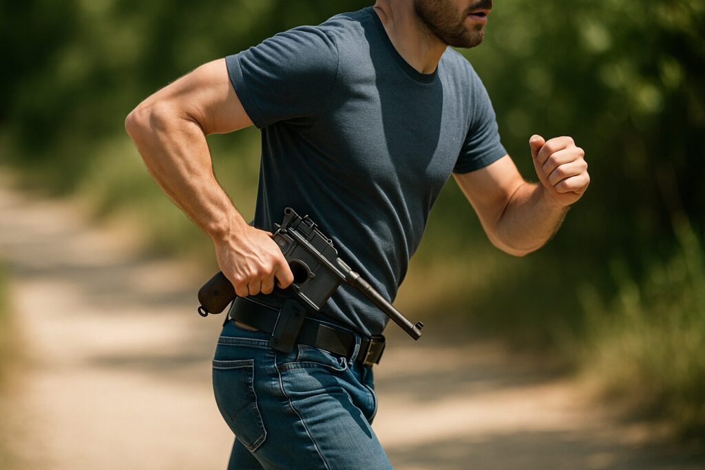 You Can't Run Like a Boss With a Mauser Tucked Down Your Jeans. In Fact, You Can't Even Tuck a Mauser Down Your Jeans.