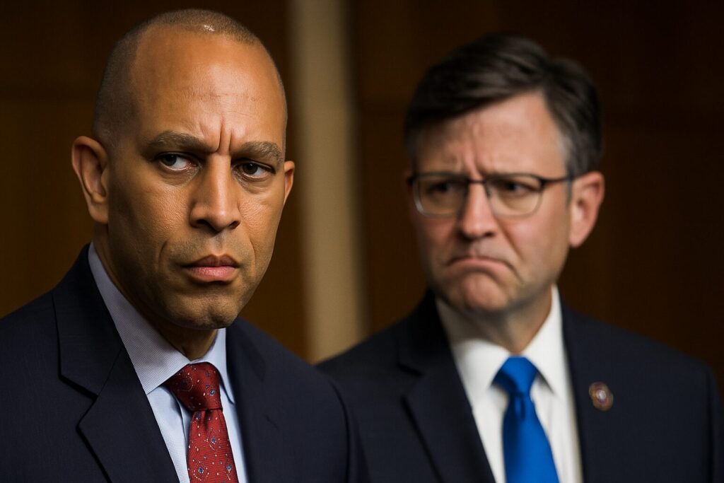 EXCLUSIVE: Mike Johnson Says Hakeem Jeffries Is ‘Terrified’ As ‘Marxists’ Jockey For More Power In Democratic Party
