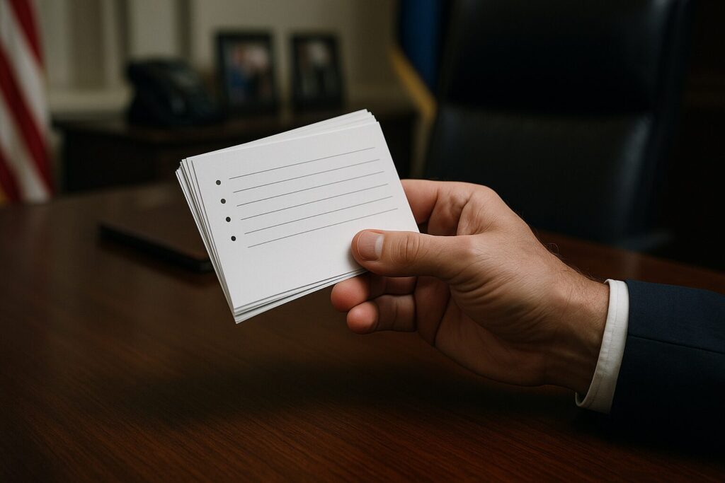 Fox News exclusively obtained unearthed Biden ‘cheat sheet’ note cards