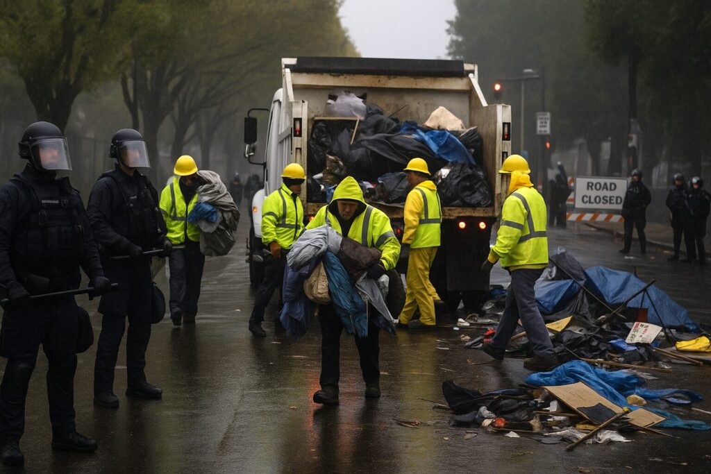 Portland’s Sudden Cleanup of Antifa Camp Is Just Kabuki Theater to Convince Courts to Keep Blocking ICE