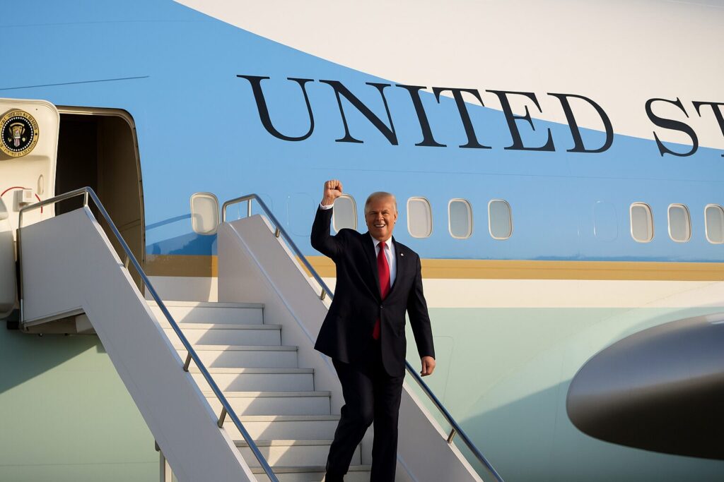 President Trump lands in Israel
