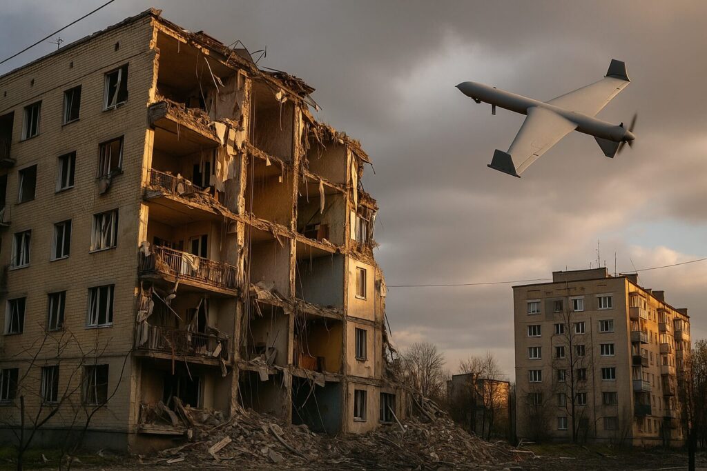 Russian drones attacked targets in the Bucha region of Kyiv Oblast.