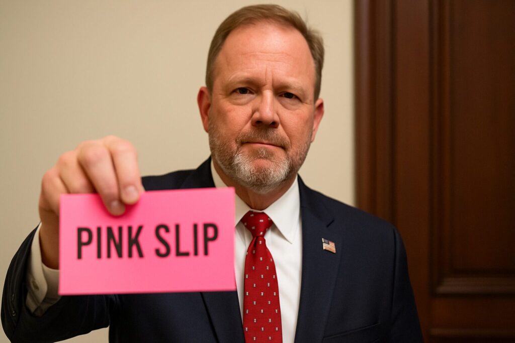 ‘You’re Fired’: Mike Collins Sends Schumer’s Errand Boy a Pink Slip