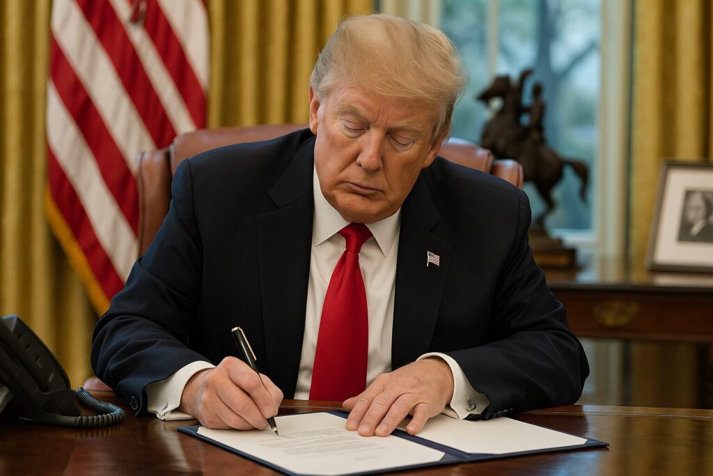 I put a big, beautiful signature- Trump ends record-breaking shutdown