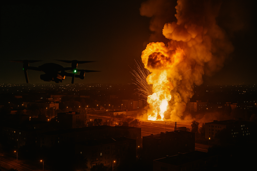 Gerani on the Dnieper, Iskanders on Berestin, FABs on Sumy – a new “strike” night