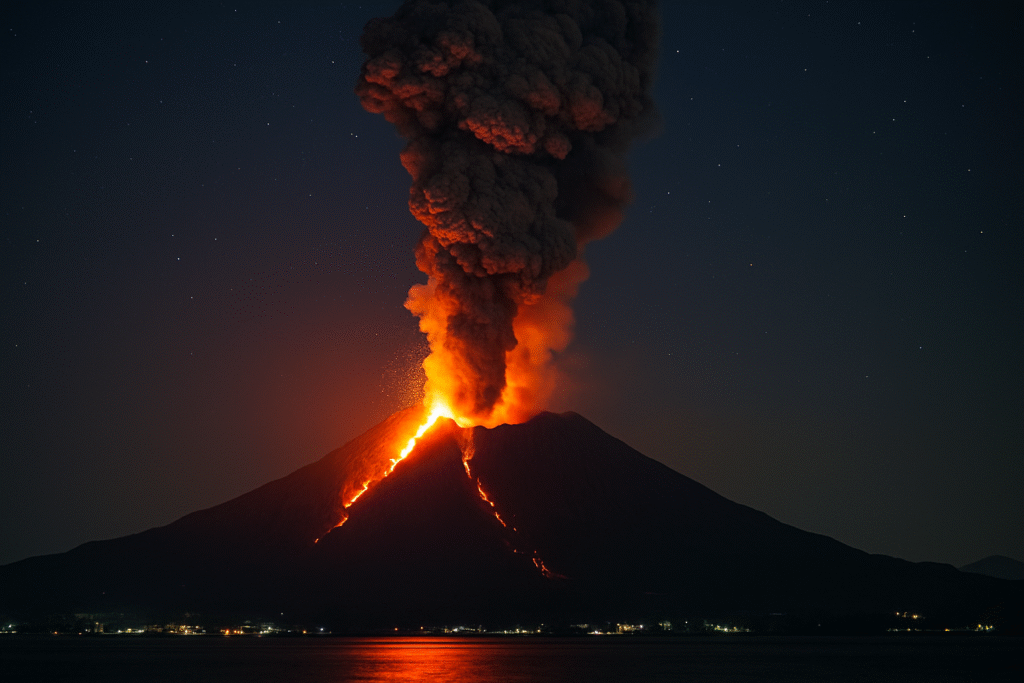 Japan's Sakurajima volcano erupts, ashfall cancels flights