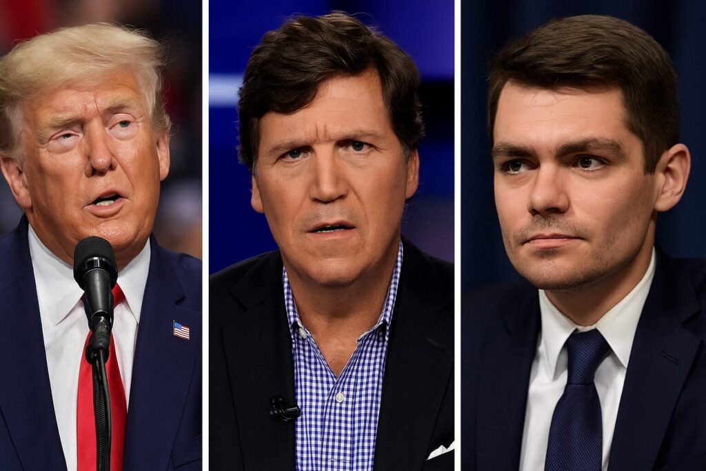 President Trump Responds to Tucker Carlson’s Interview with Nick Fuentes: “Ultimately, the People Have to Decide”