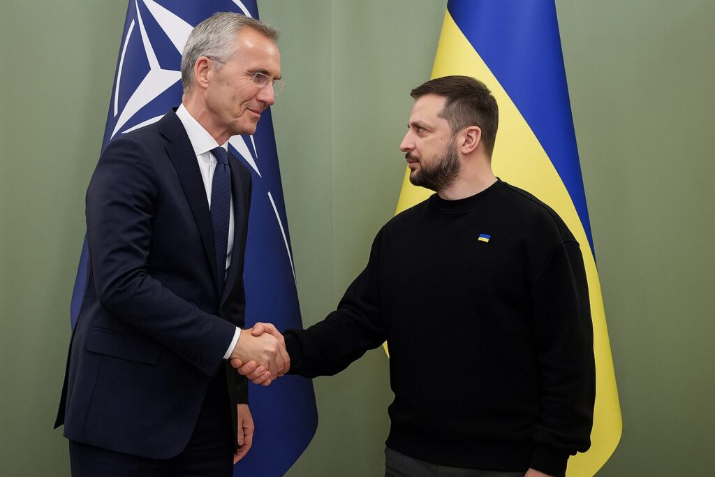 Stoltenberg ruled out NATO entering into conflict with Russia over Ukraine.