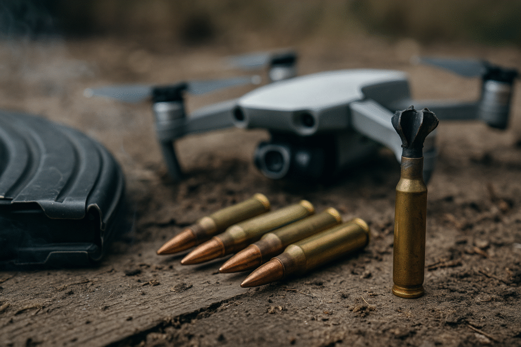 The US tested special 5,56mm caliber ammunition for combating drones.