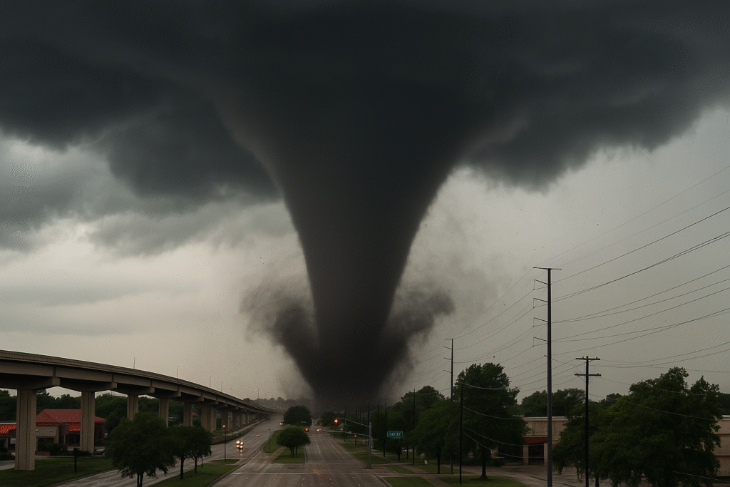Tornado hits Houston area as thunderstorms move through region, National Weather Service says