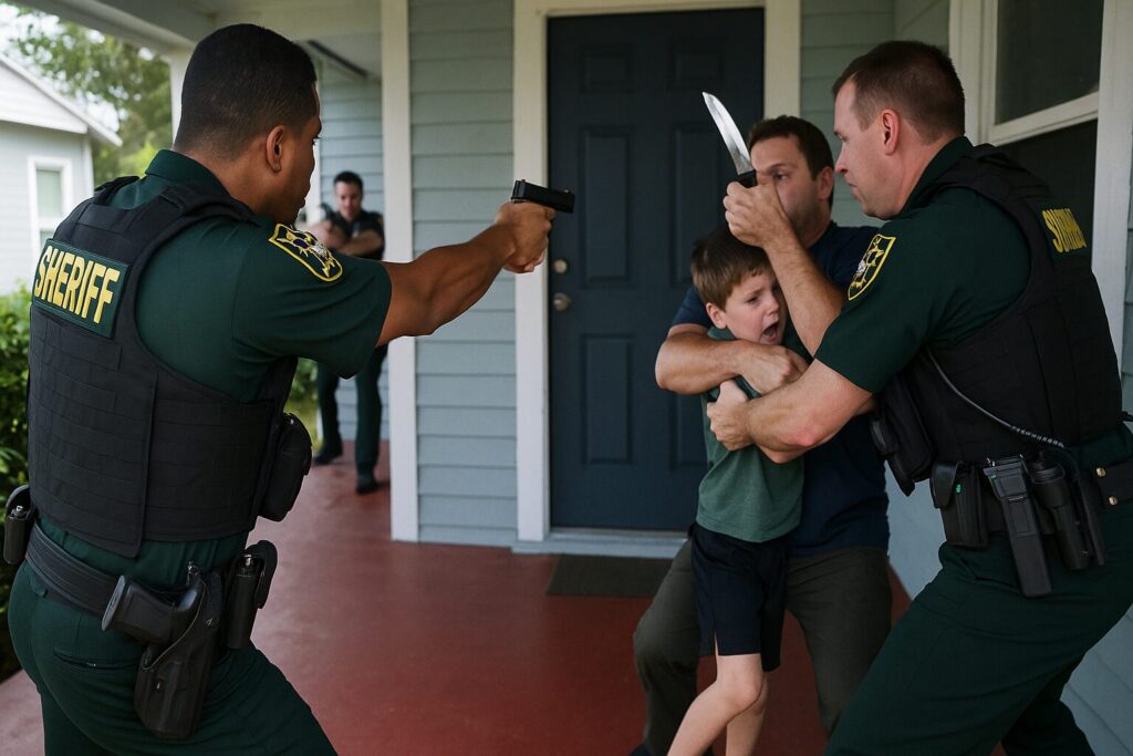 WATCH: Florida Sheriff’s Deputies EXPERTLY Save 7-Year-Old Being CHOKED by Armed Suspect