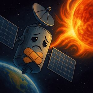 Tonight, it’s not studio gear we’re wrestling but fire from the heavens... and a rebellious Sun acting out across the void.