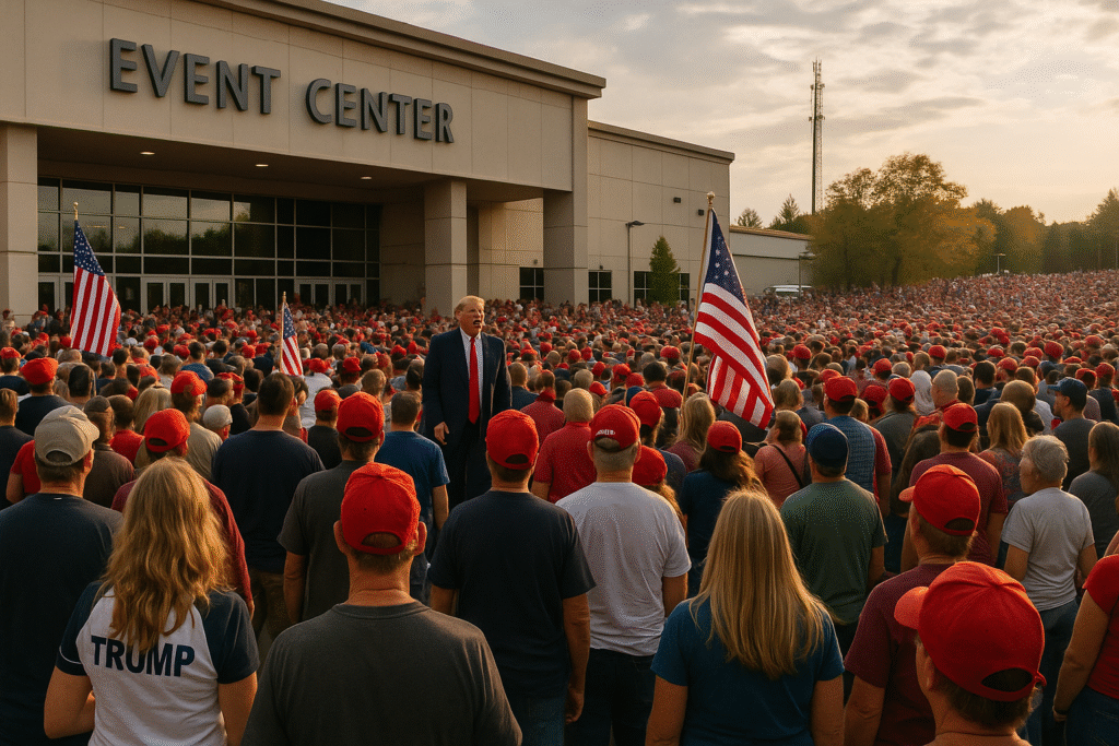 A New Video Shows Crowds Pouring Into Trump’s Pennsylvania Rally — and the Energy Feels Familiar