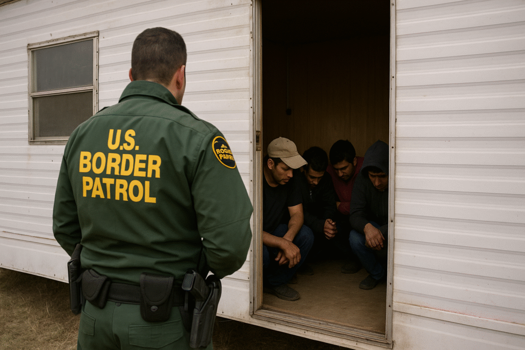 Border Patrol Finds Dozens of Illegals Hiding in Texas Trailer Home