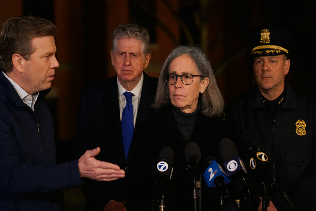 Brown University President Confronted Over ‘Concerning’ Lack Of Details From Hours-Old Shooting